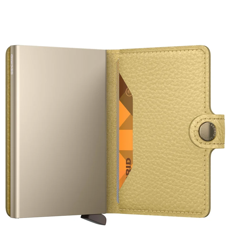 Secrid Miniwallet Pebble - Geldbörse 6cc 10.2 cm RFID (butter yellow)