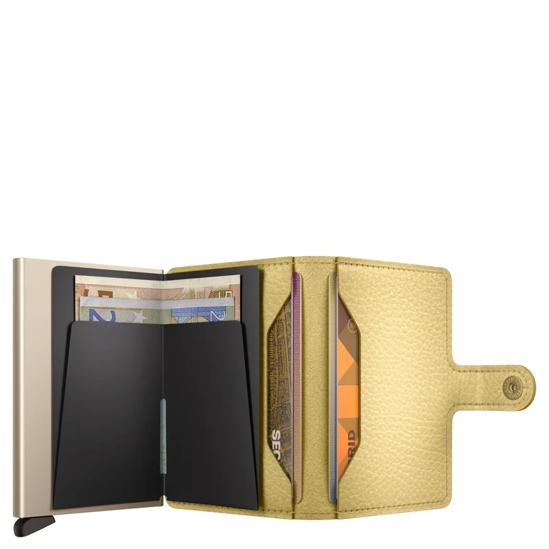 Secrid Miniwallet Pebble - Geldbörse 6cc 10.2 cm RFID (butter yellow)