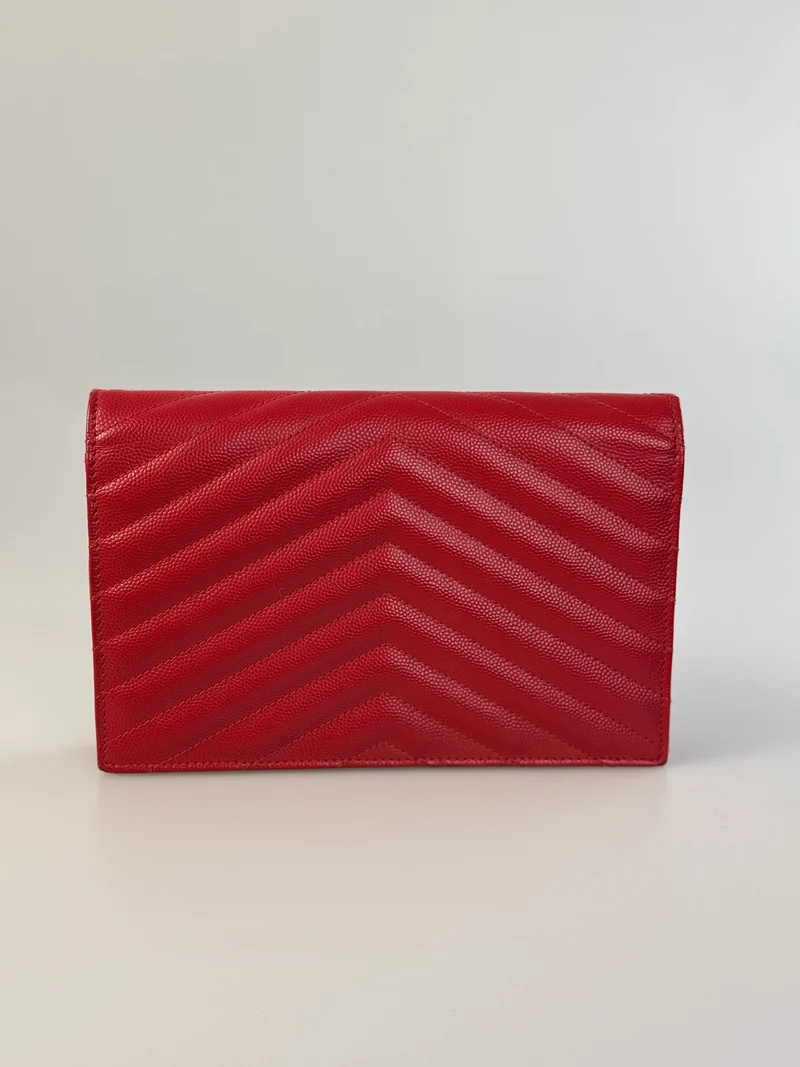 Saint Laurent Cassandre Umschlag Rote Tasche