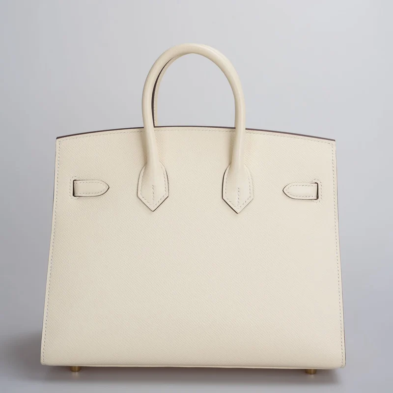 Hermes Birkin 25 cm Sellier-Tasche aus Nata Epsom-Leder mit goldenen Beschlägen ab 2021