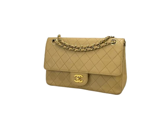 Chanel Beige Vintage Zeitlose Flap Bag Medium
