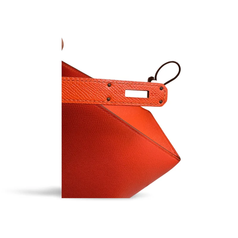 Hermes Orange Kelly 32 Sellier Tasche aus Epsom-Leder mit goldener Hardware