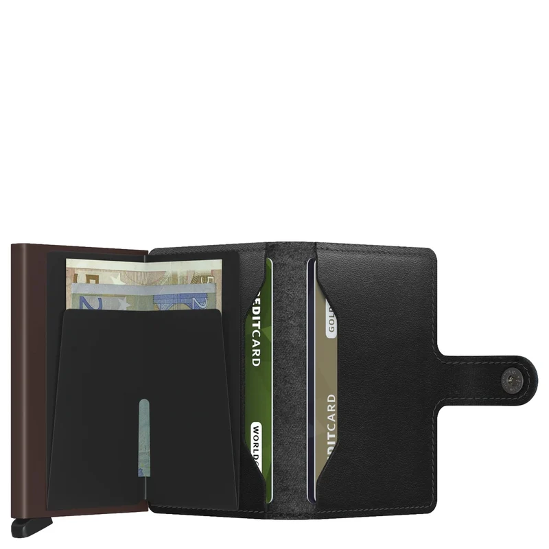 Secrid Original Miniwallet - Geldbörse RFID 6.5 cm (black-brown)