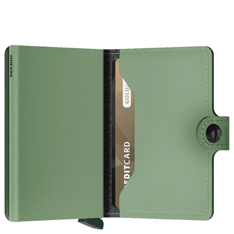 Secrid Yard Miniwallet - Geldbörse RFID 6.5 cm (powder pistachio)