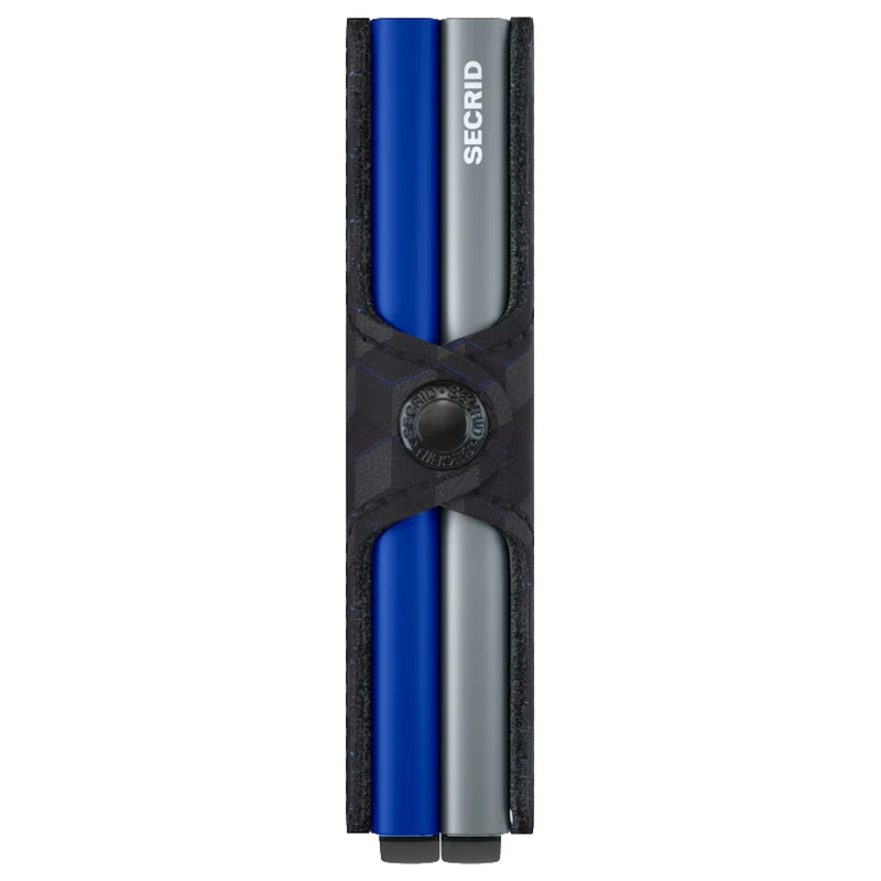 Secrid Optical Twinwallet - Geldbörse 16cc 10 cm RFID (titanium-blue)