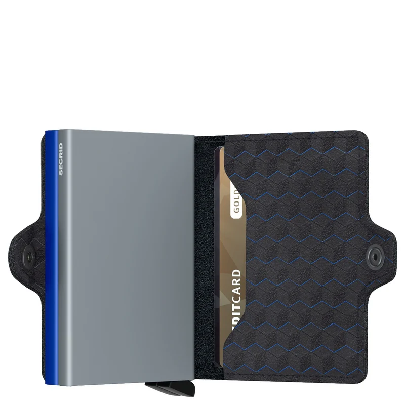 Secrid Optical Twinwallet - Geldbörse 16cc 10 cm RFID (titanium-blue)