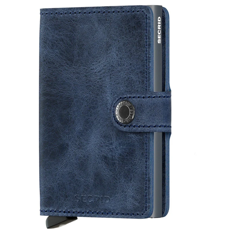 Secrid Vintage Miniwallet - Geldbörse RFID 6.5 cm (blue)