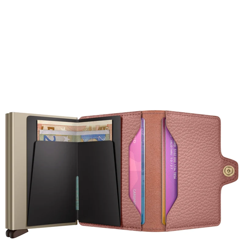 Secrid Twinwallet Pebble - Geldbörse 12cc 10.2 cm RFID (rose)