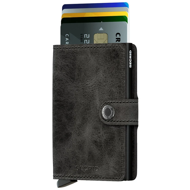 Secrid Vintage Miniwallet - Geldbörse RFID 6.5 cm (black)