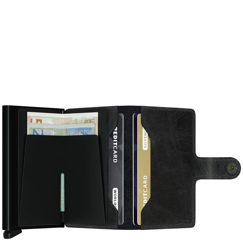 Secrid Vintage Miniwallet - Geldbörse RFID 6.5 cm (black)