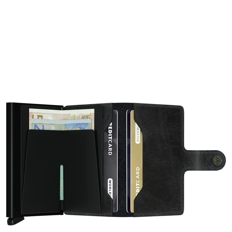 Secrid Vintage Miniwallet - Geldbörse RFID 6.5 cm (black)