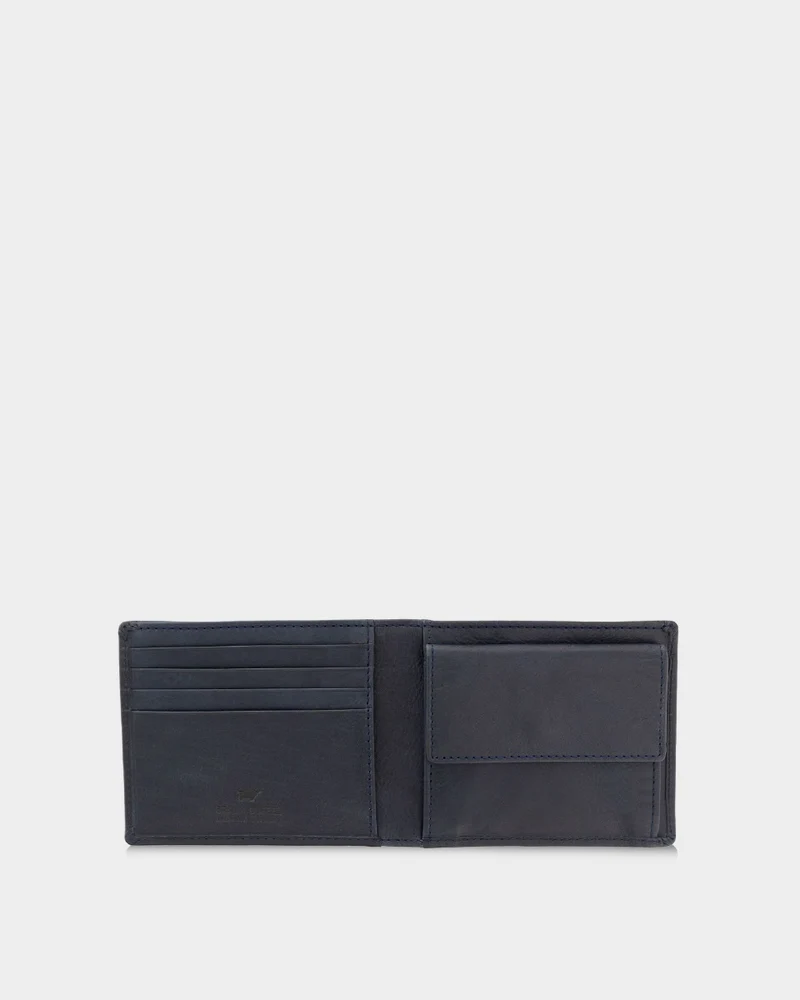 Braun Büffel Arezzo RFID 4CS Blau Geldbörse