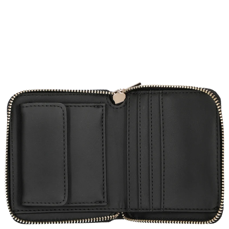 Guess Laurel II SLG Small Zip Around - Geldbörse 3cc 11 cm (coal logo)