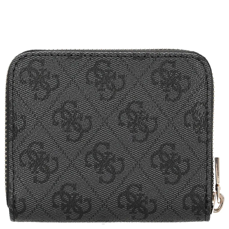 Guess Laurel II SLG Small Zip Around - Geldbörse 3cc 11 cm (coal logo)