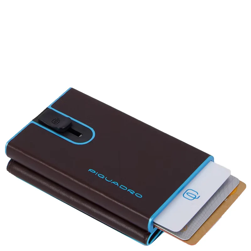 Piquadro Blue Square - Kreditkartenetui 11cc 10 cm RFID (mahogany)