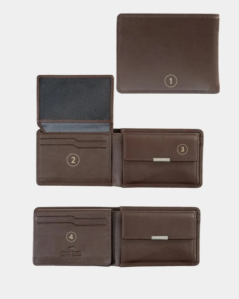 Braun Büffel Golf 2.0 4CS Braun Geldbörse