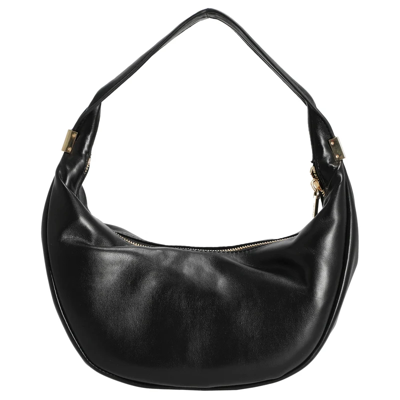 Calvin Klein Pinched Soft Crescent - Schultertasche L 35 cm (schwarz)