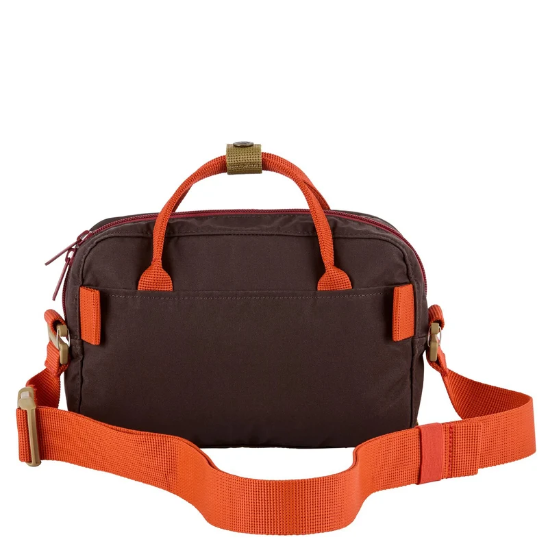 Fjällräven Kånken Koncept - Umhängetasche 22 cm (black oak-rowan red)