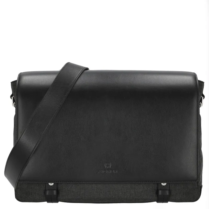 Aigner Torino L - Umhängetasche 36 cm (black)
