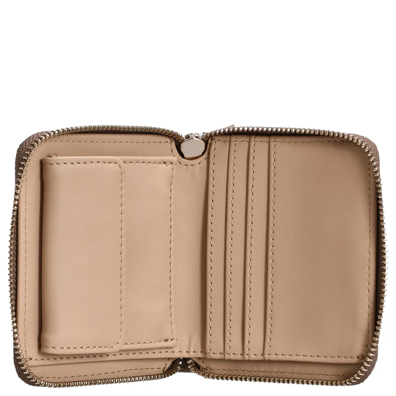 Guess Laurel II SLG Small Zip Around - Geldbörse 3cc 11 cm (latte logo)