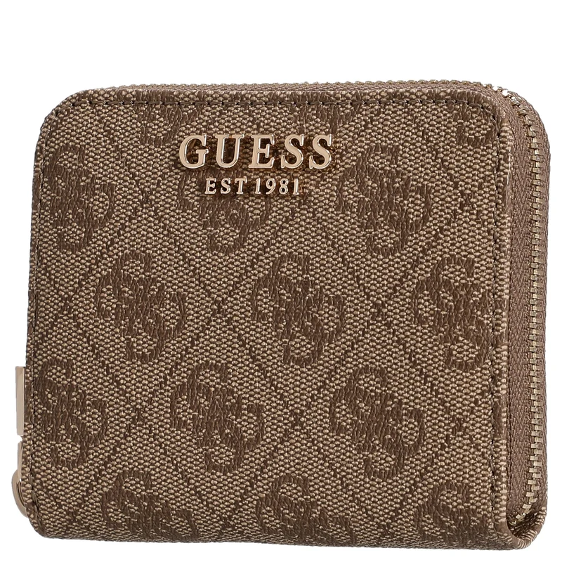 Guess Laurel II SLG Small Zip Around - Geldbörse 3cc 11 cm (latte logo)