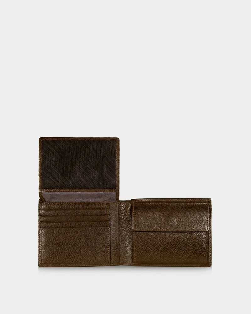 Braun Büffel Leder Prato RFID Geldbörse
