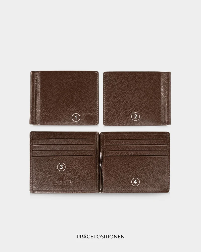 Braun Büffel Leder Prato RFID Geldbörse