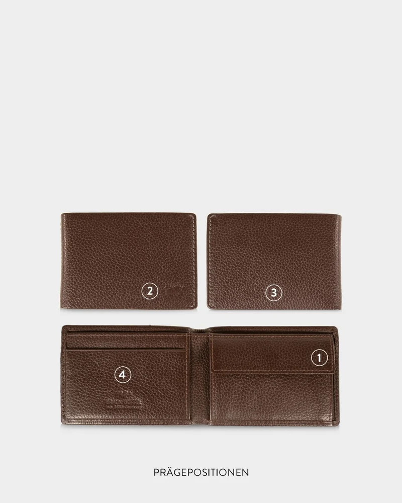 Braun Büffel Leder Prato RFID Geldbörse