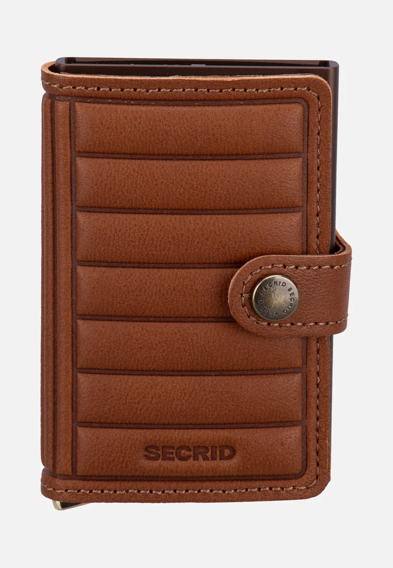 Premium Miniwallet+ Emboss Lin Cognac - Portemonnaie
