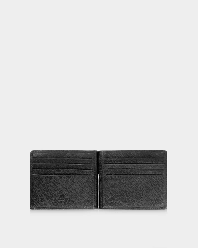 Braun Büffel Leder Prato Schwarz RDIF Geldbörse
