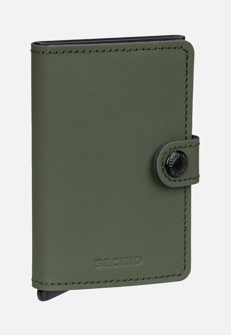 Miniwallet Matte Green-Black - Portemonnaie