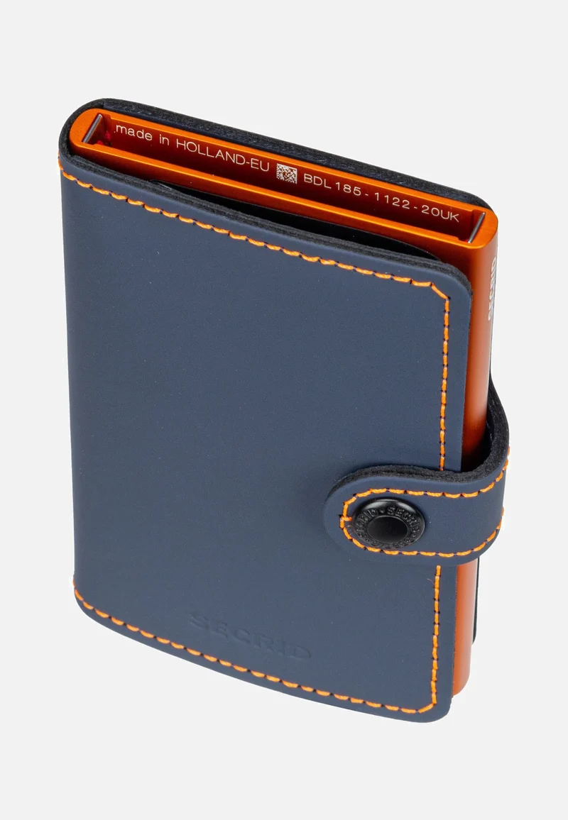 Miniwallet Matte Night Blue-Orange - Portemonnaie