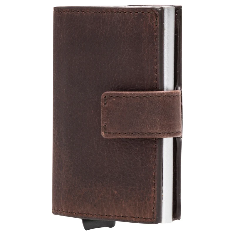 Strellson Camden C-Three E-Cage - Kreditkartenetui 6cc 10 cm (darkbrown)