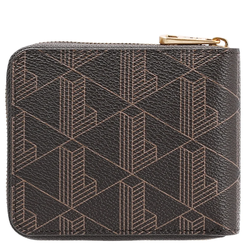 Lacoste The Blend Compact Zip Wallet - Geldbörse 3cc 11 cm (mono slate black shitake)