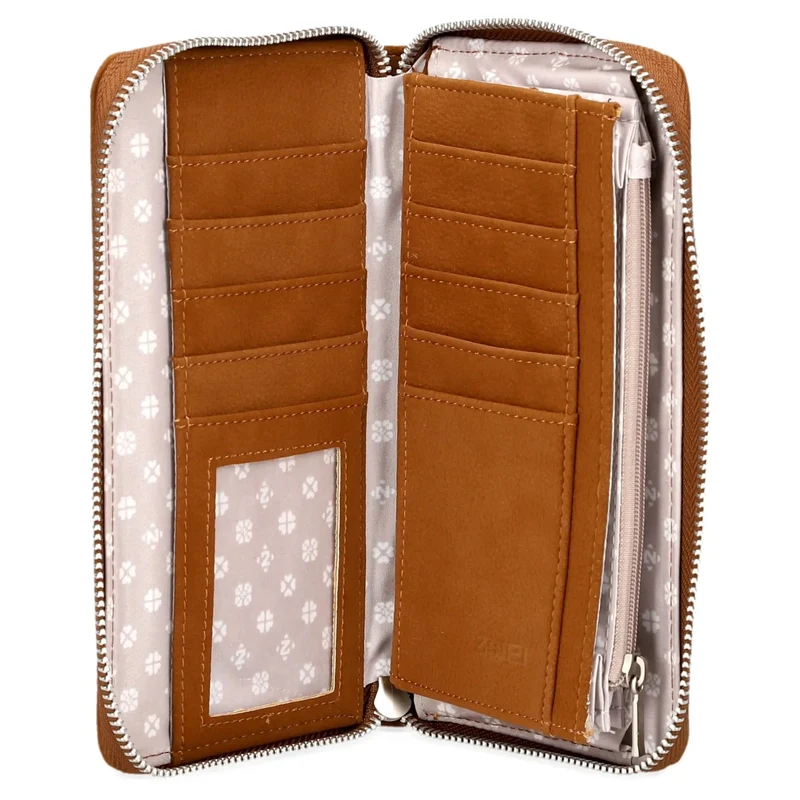 zwei Mademoiselle MW2 - Geldbörse 15cc 20 cm (nubuk-cognac)
