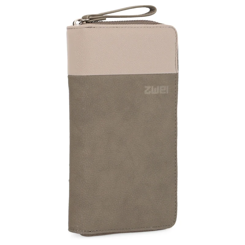 zwei Eva EV2 - Geldbörse 15cc 19 cm (nubuk-mud)