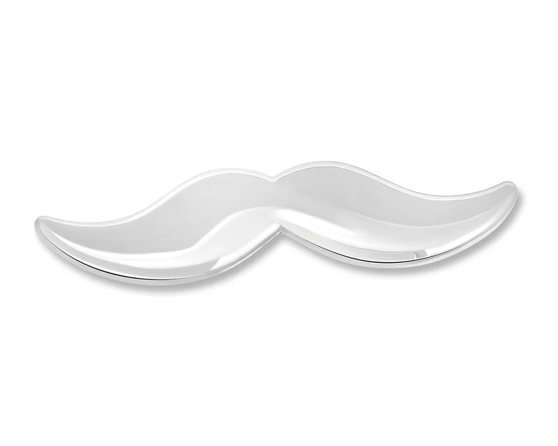 KRAWATTENNADEL SCHNURRBART EDELSTAHL HERREN ACCESSOIRE