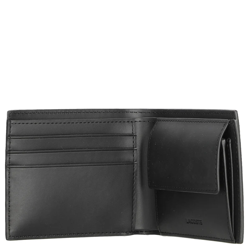 Lacoste The Blend Geschenkset - Geldbörse 3cc und Schlüsselring (monogram noir gris)