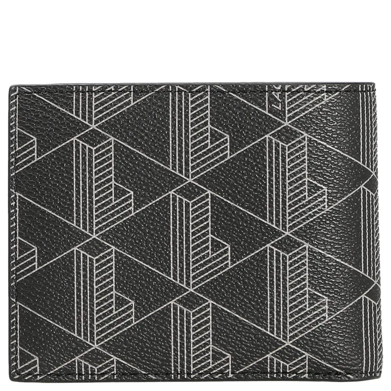 Lacoste The Blend Geschenkset - Geldbörse 3cc und Schlüsselring (monogram noir gris)