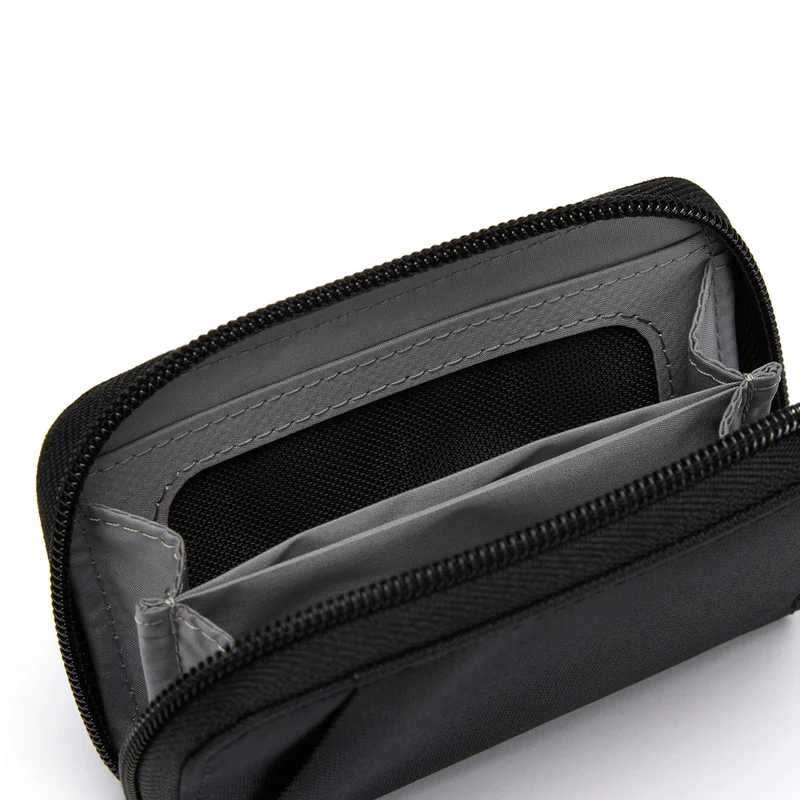 pacsafe RFIDsafe Card Wallet - Geldbörse 10cc 11 cm (jet black)