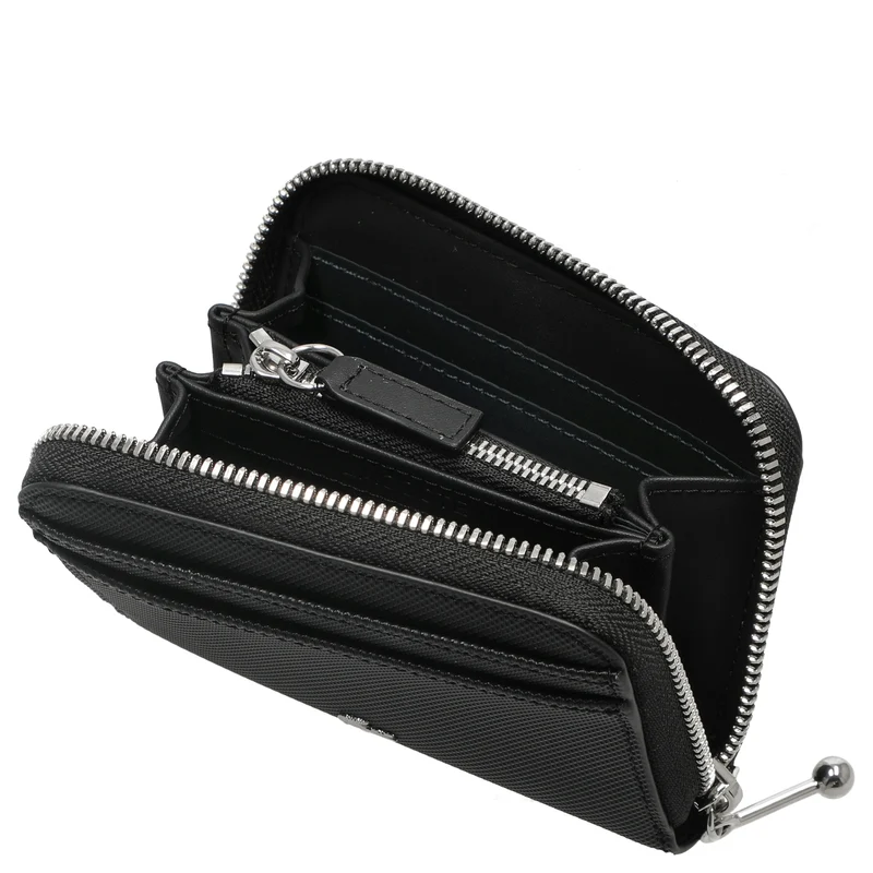 Lacoste Zip Coin Wallet XS - Geldbörse 8cc 12 cm (black)