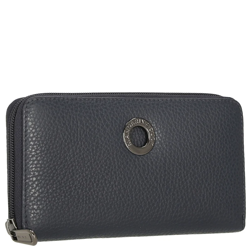 Mandarina Duck Mellow Leather - Geldbörse 12cc 19 cm (dress blue)