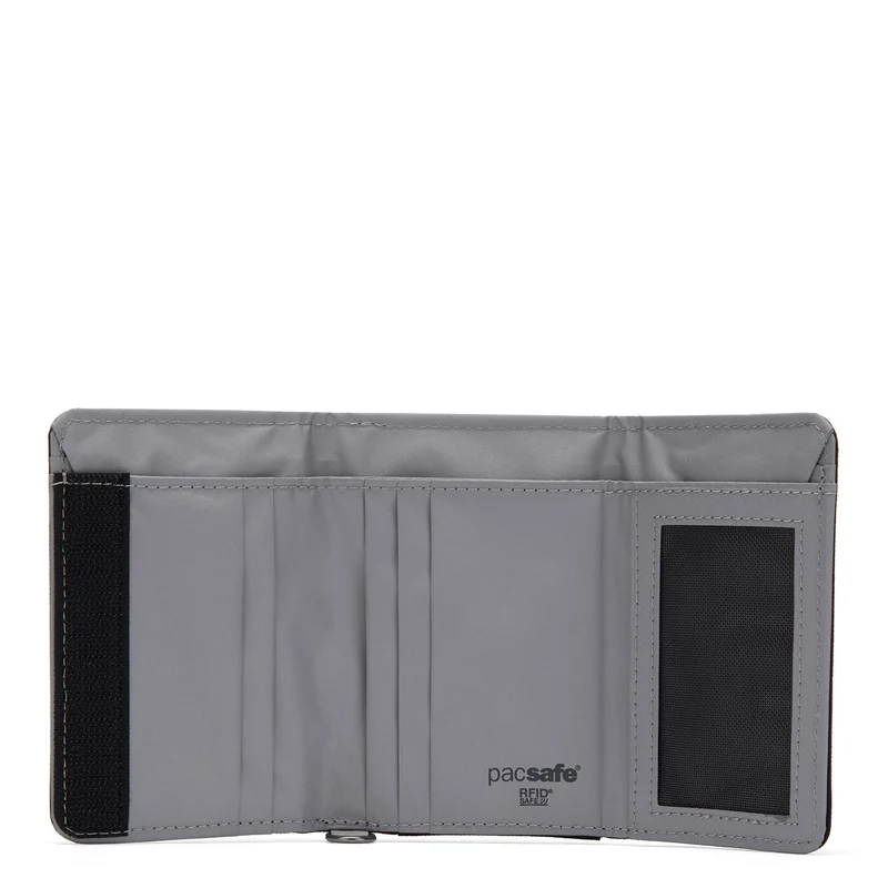 pacsafe RFIDsafe Trifold Wallet - Geldbörse 6 cc 11.5 cm (jet black)