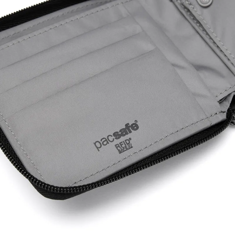 pacsafe RFIDsafe Zip Around Wallet - Geldbörse 6cc 11 cm (jet black)
