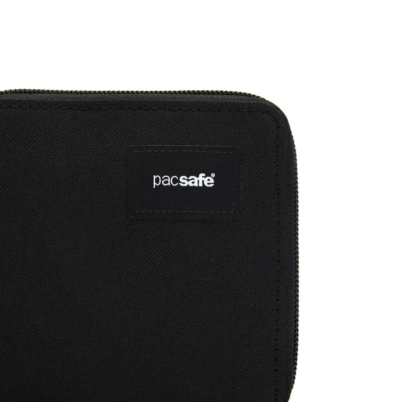 pacsafe RFIDsafe Zip Around Wallet - Geldbörse 6cc 11 cm (jet black)