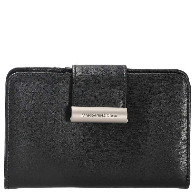 Mandarina Duck Hera 3.0 - Börse mit Druckknopf 14 cm (black)