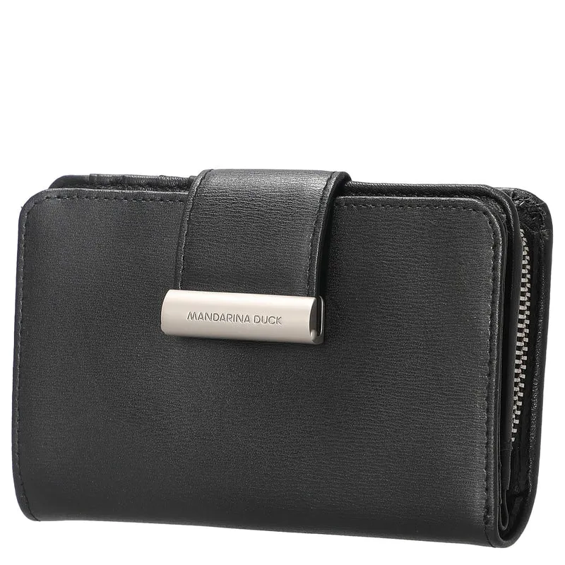 Mandarina Duck Hera 3.0 - Börse mit Druckknopf 14 cm (black)