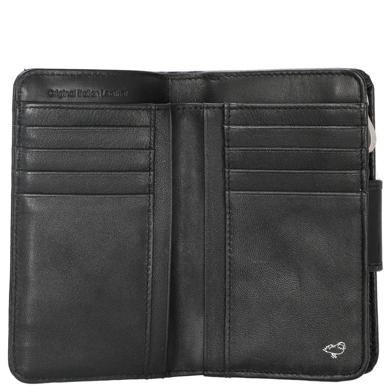 Mandarina Duck Hera 3.0 - Börse mit Druckknopf 14 cm (black)