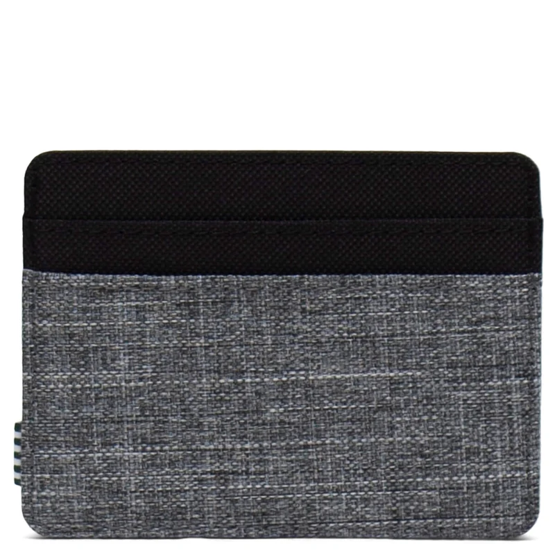 Herschel Charlie - Kreditkartenetui 4cc 10 cm RFID (raven crosshatch)