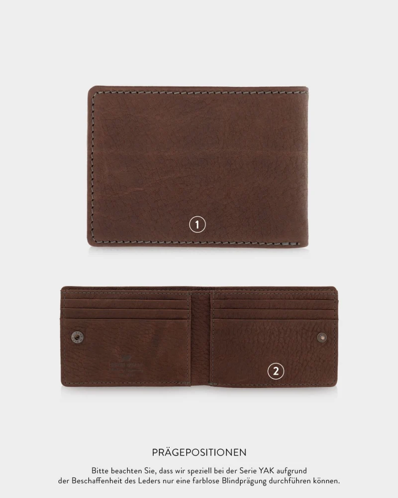 Braun Büffel Yak Geldbörse 6cs